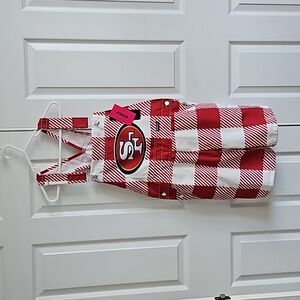 NWT FOCO San Francisco 49ers Niners overalls shortalls medium